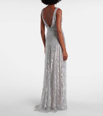 Sequined tulle gown | Monique Lhuillier