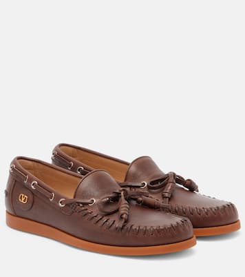Chaussures bateau Palm Avenue en cuir | Valentino Garavani