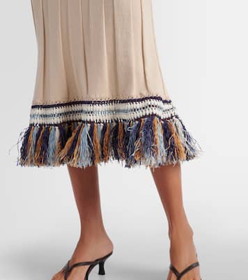 Julianna cotton and cashmere midi dress | Simkhai