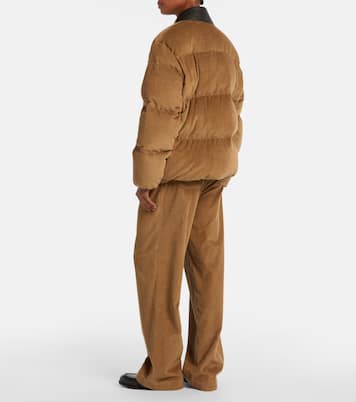 Cotton corduroy down jacket | Miu Miu