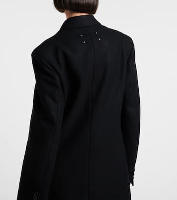 Double-breasted virgin wool coat  | Maison Margiela