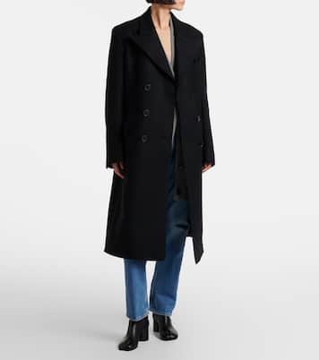 Double-breasted virgin wool coat  | Maison Margiela