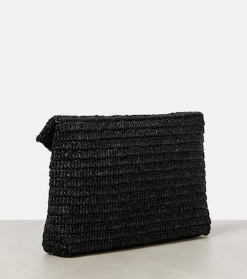 Cassandre Large raffia pouch | Saint Laurent