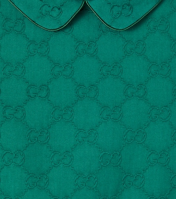 Vestido de algodón en jacquard con GG | Gucci Kids
