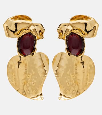 Embellished clip-on earrings | Saint Laurent