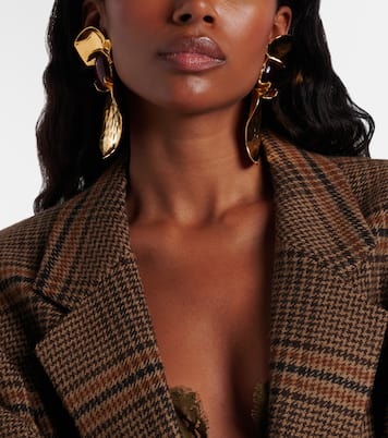 Embellished clip-on earrings | Saint Laurent