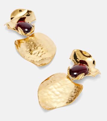 Embellished clip-on earrings | Saint Laurent