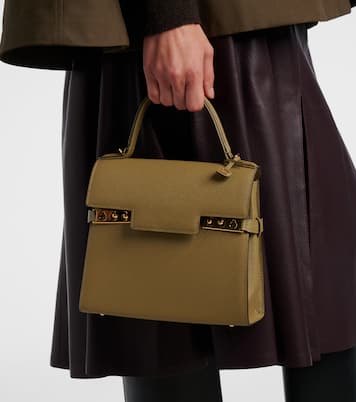Tempête PM leather tote bag | Delvaux