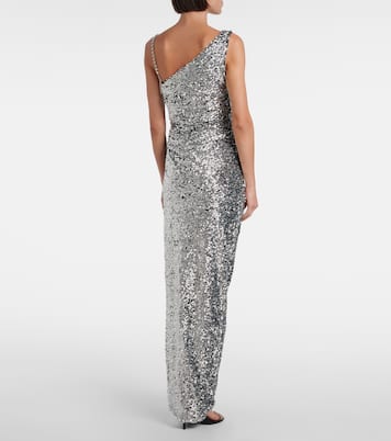 One-shoulder sequined gown | Area
