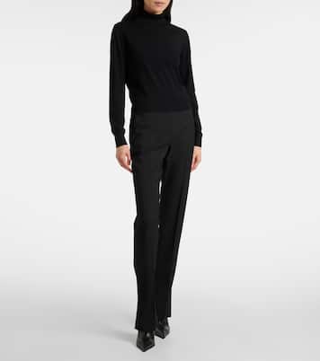 Jersey en mezcla de lana festoneado | McQueen