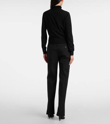Jersey en mezcla de lana festoneado | McQueen
