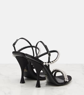 Crystal-embellished sandals | Dolce&Gabbana