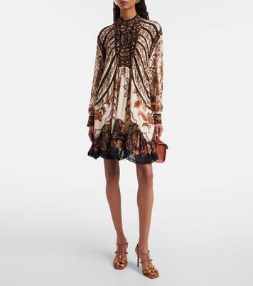 Floral lace-trimmed minidress | Farm Rio