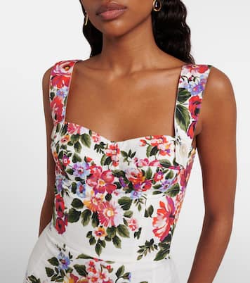Floral cotton minidress | Dolce&Gabbana