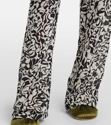 Printed straight pants | Dries Van Noten