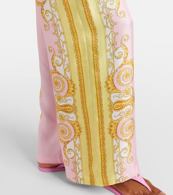 Weite Hose Barocco Foulard aus Seiden-Twill | Versace