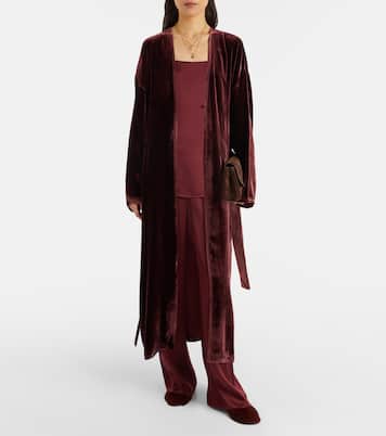 Austin silk satin wide-leg pants | Asceno