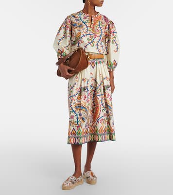 涡纹帆布草编鞋 | Etro