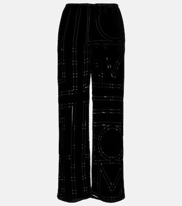 Pantalon ample en velours à logo | Toteme
