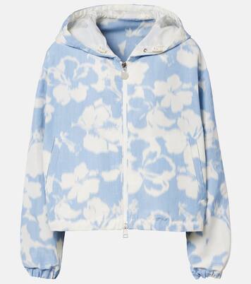 Chaqueta Noisetier floral con capucha | Moncler