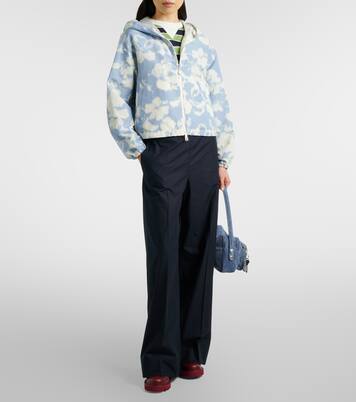 Chaqueta Noisetier floral con capucha | Moncler