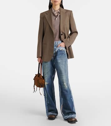 1981 trompe l'œil wide-leg jeans | Acne Studios