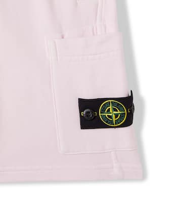 Compass cotton jersey shorts | Stone Island Junior