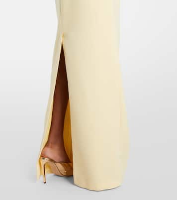 Vanna draped crêpe gown | Safiyaa