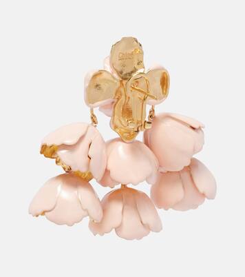 Flower Cloud enamel drop earrings | Chloé