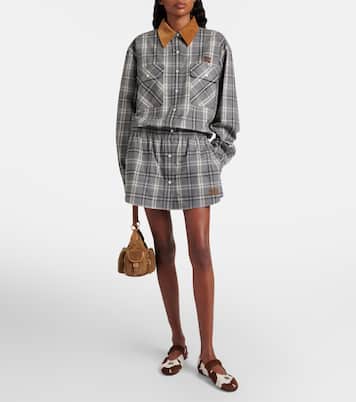 Cow-print calf hair ballet flats | Miu Miu