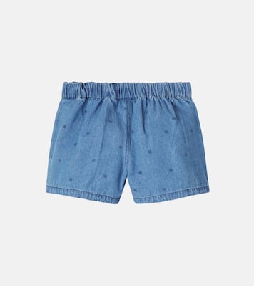 Shorts de denim con lunares bordados | Mini Rodini