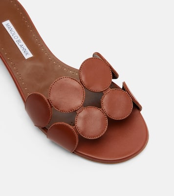 Mules Haribalmuflat en cuir | Manolo Blahnik