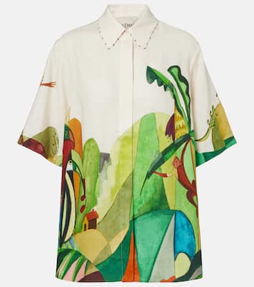 x Mokshini linen bowling shirt | Alémais