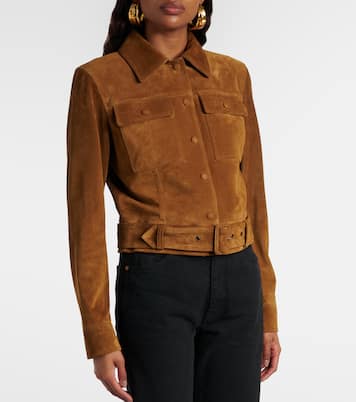 Veste raccourcie en daim | Saint Laurent