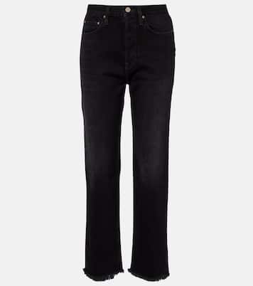 Jeans rectos con efecto desgastado | Toteme