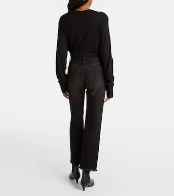 Jeans rectos con efecto desgastado | Toteme