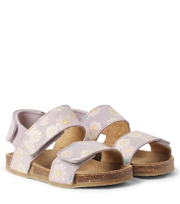 Alphie floral suede sandals | Wheat