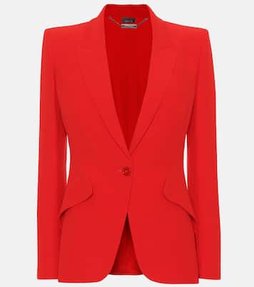 Single-breasted crêpe blazer | McQueen