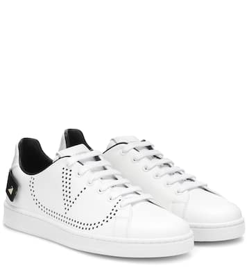 Valentino Garavani BACKNET leather sneakers | Valentino Garavani