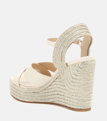 Sandales compensées Dellena 100 en cuir | Jimmy Choo