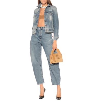 Top bralette in lana stretch | Off-White