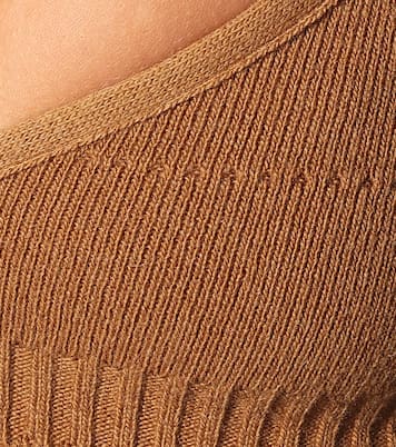 Top bralette in lana stretch | Off-White