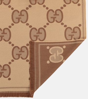 Sciarpa in jacquard di lana GG | Gucci