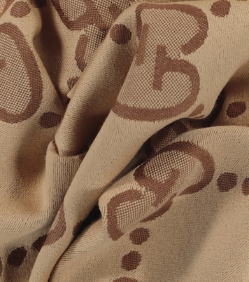 Sciarpa in jacquard di lana GG | Gucci