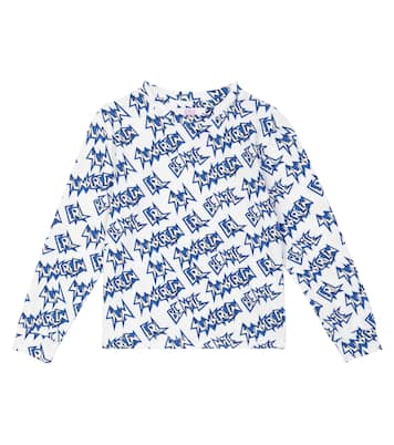 Logo cotton-blend top | ERL Kids