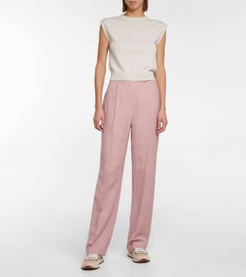 Weite High-Rise-Hose | Brunello Cucinelli