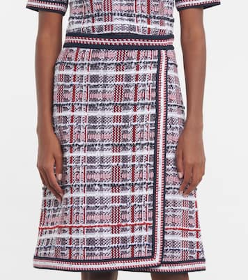 Falda wrap en mezcla de algodón | Thom Browne