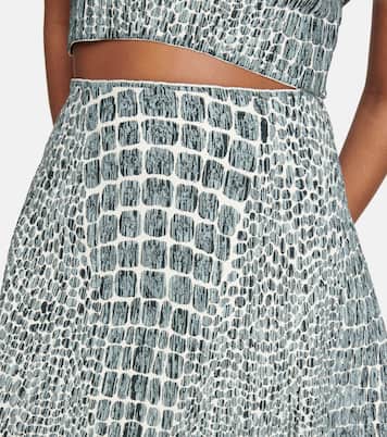 Minifalda estampada en jacquard | Alaïa