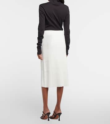 Falda midi de punto de tiro alto | Proenza Schouler