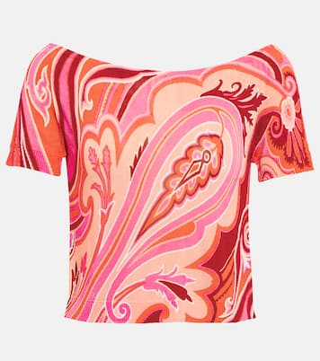 Camiseta de cuello barco estampada | Etro